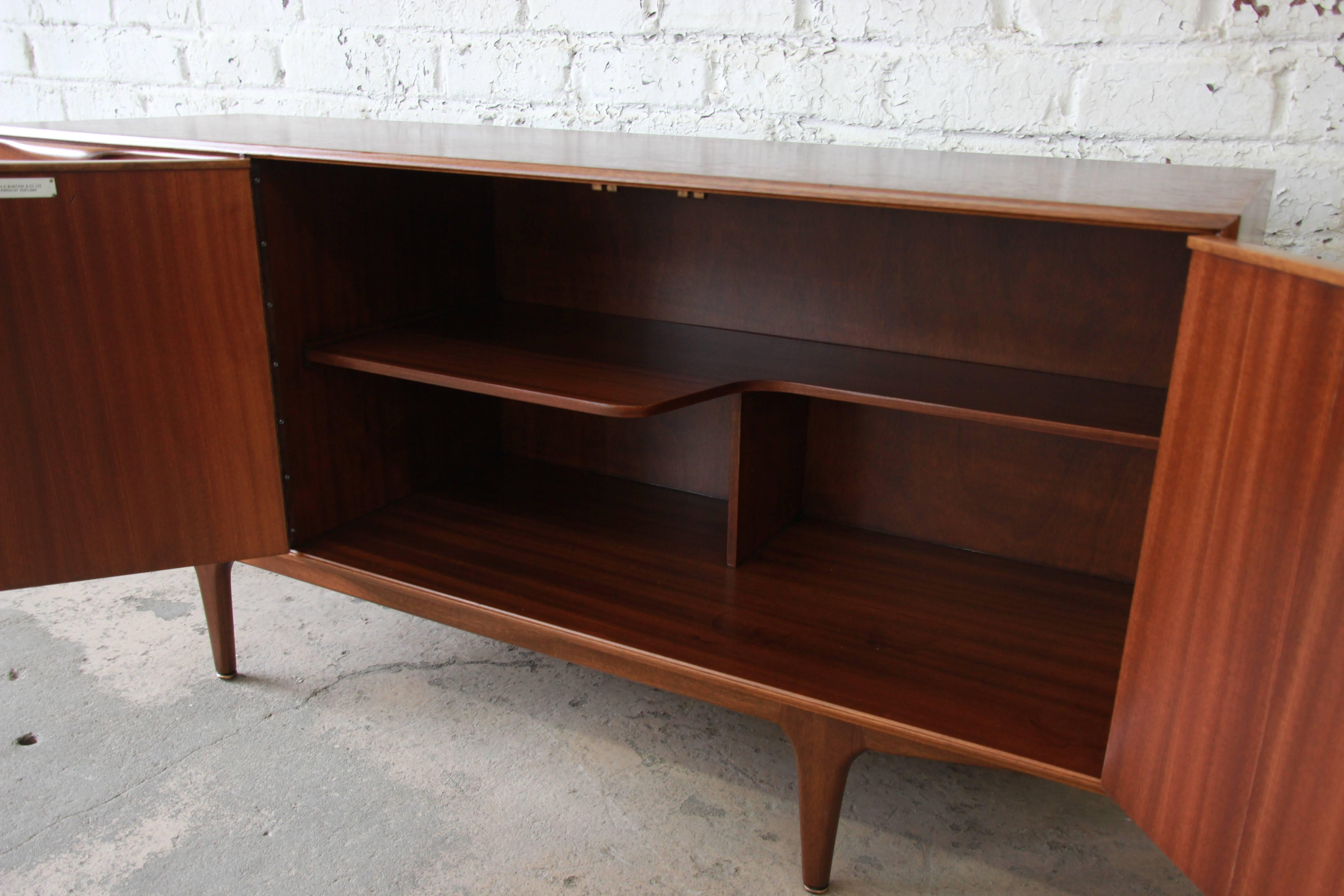 Mid-20th Century Mid-Century Modern Teak Sideboard Credenza by Tom Robertson for A.H. McIntosh