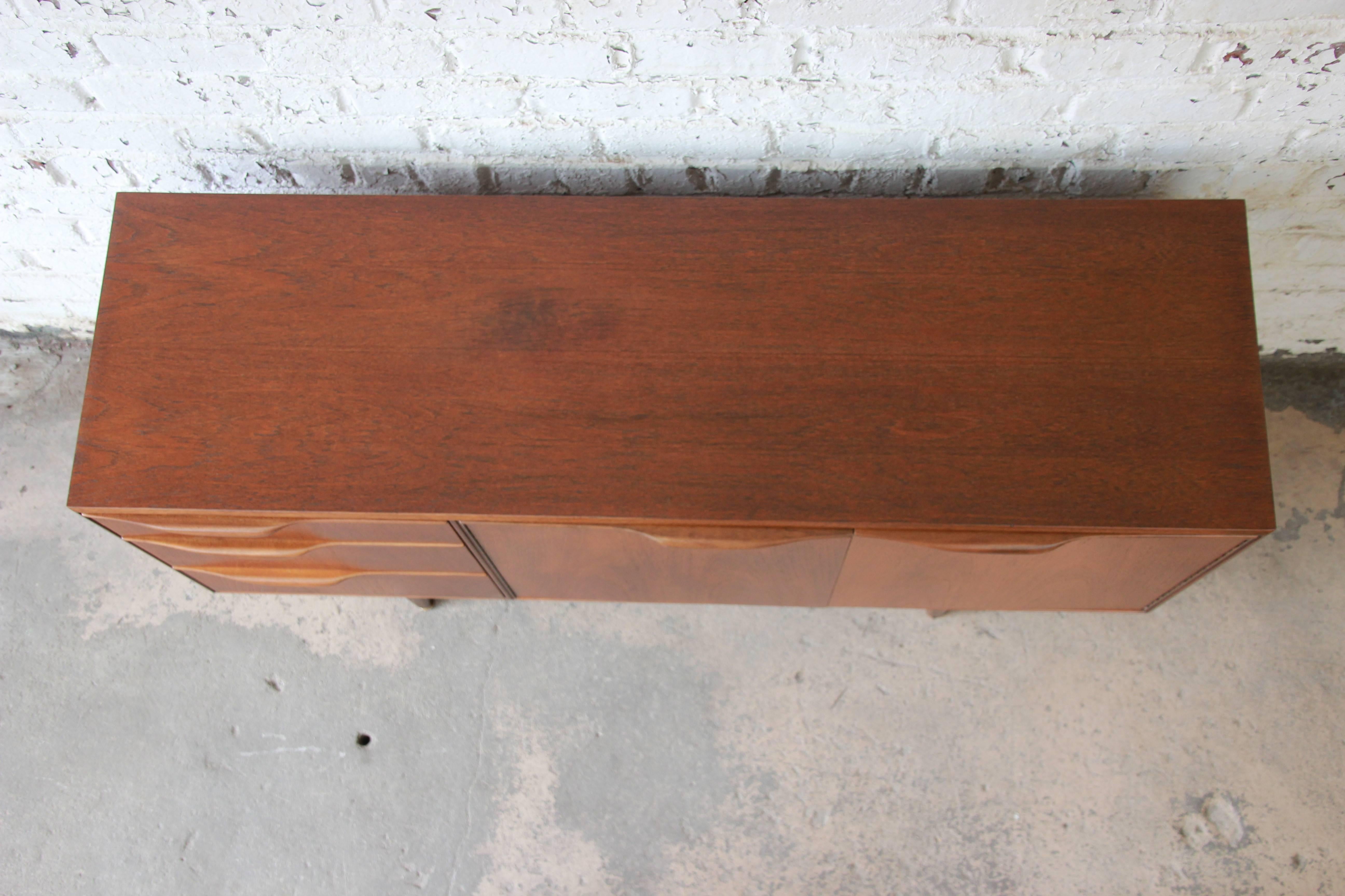 Mid-Century Modern Teak Sideboard Credenza by Tom Robertson for A.H. McIntosh 2