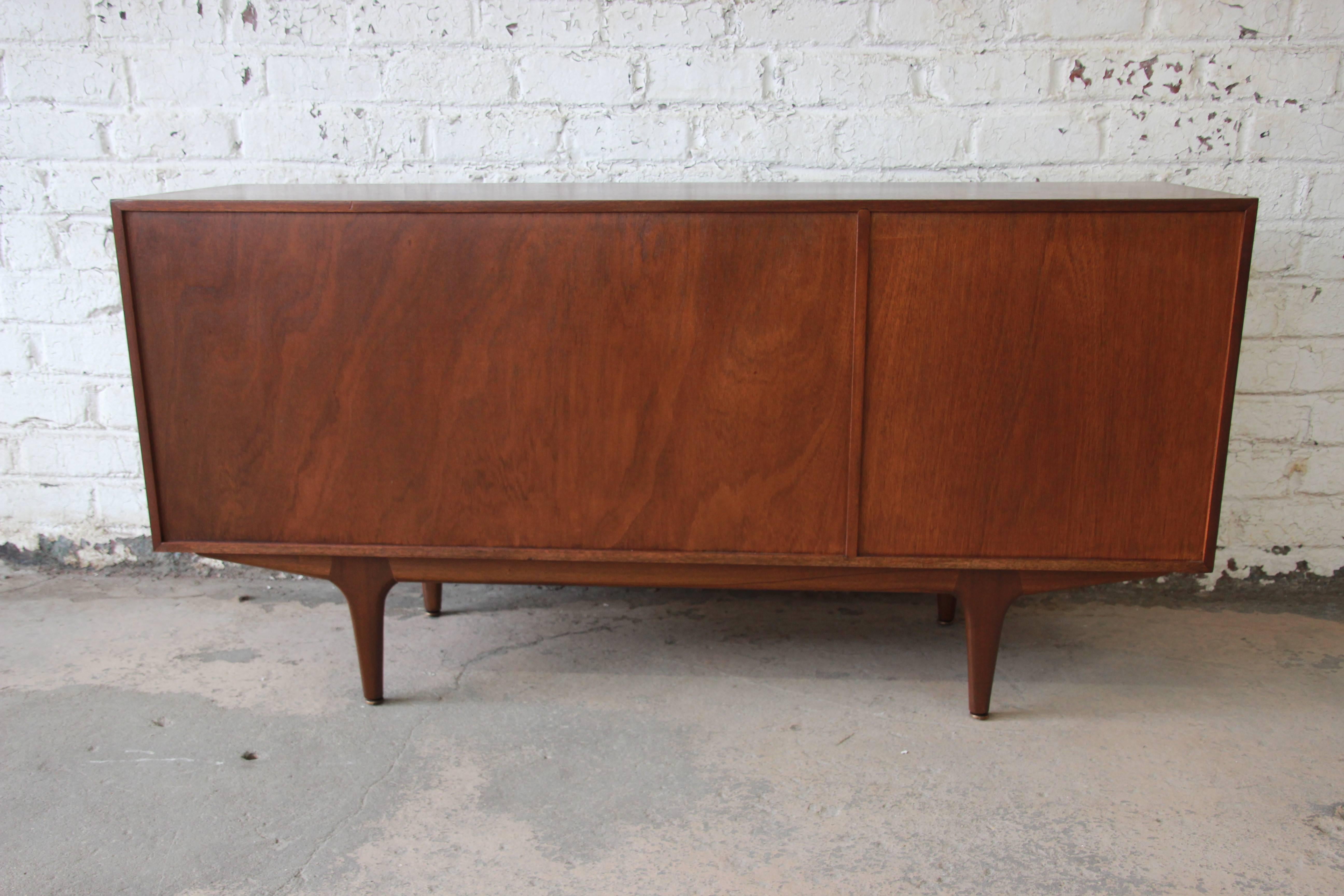 Mid-Century Modern Teak Sideboard Credenza by Tom Robertson for A.H. McIntosh 3