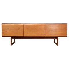 Vintage Mid-Century Modern Teak Sideboard Credenza by White and Newton Danish Style