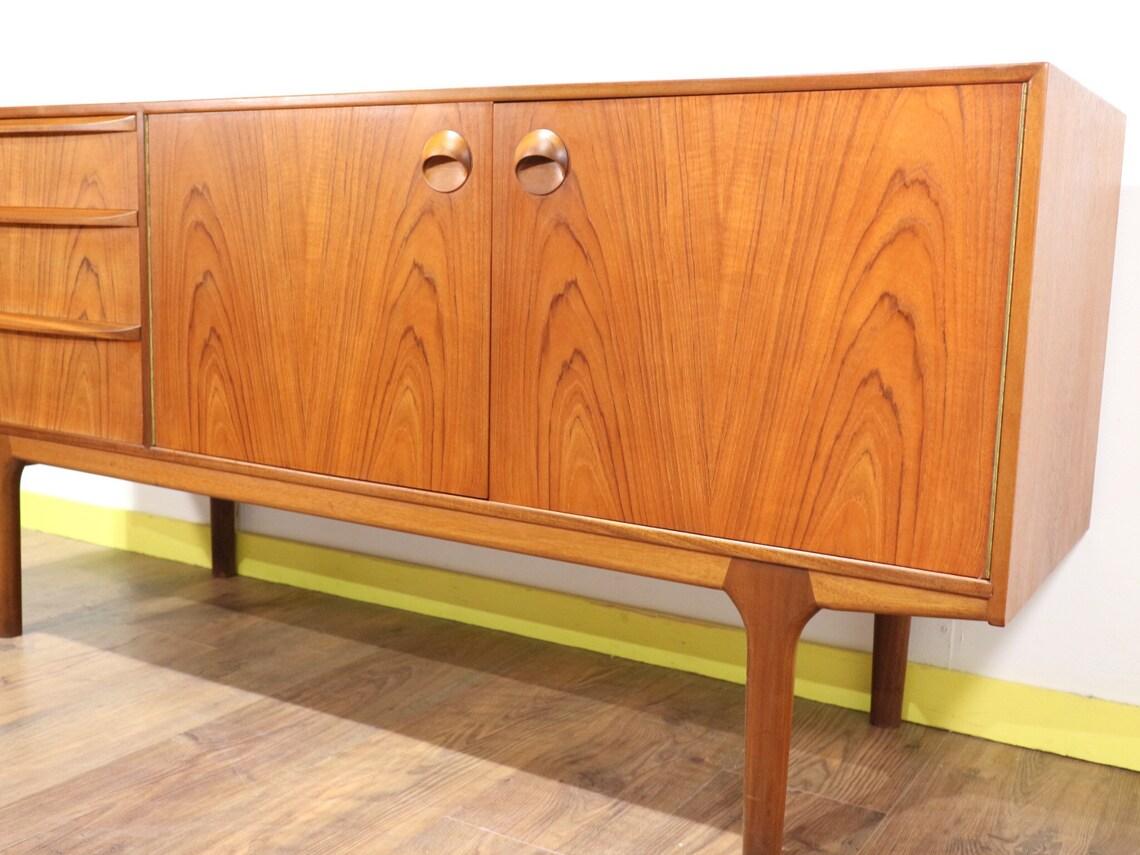 Mid Century Modern Teak Sideboard Credenza Dunfermline by A.H McIntosh  In Good Condition In Los Angeles, CA