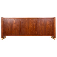 Modernes Teakholz-Sideboard aus der Jahrhundertmitte
