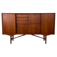 Mid-Century Modern Teak Sideboard with Colored Drawers, circa 1960s