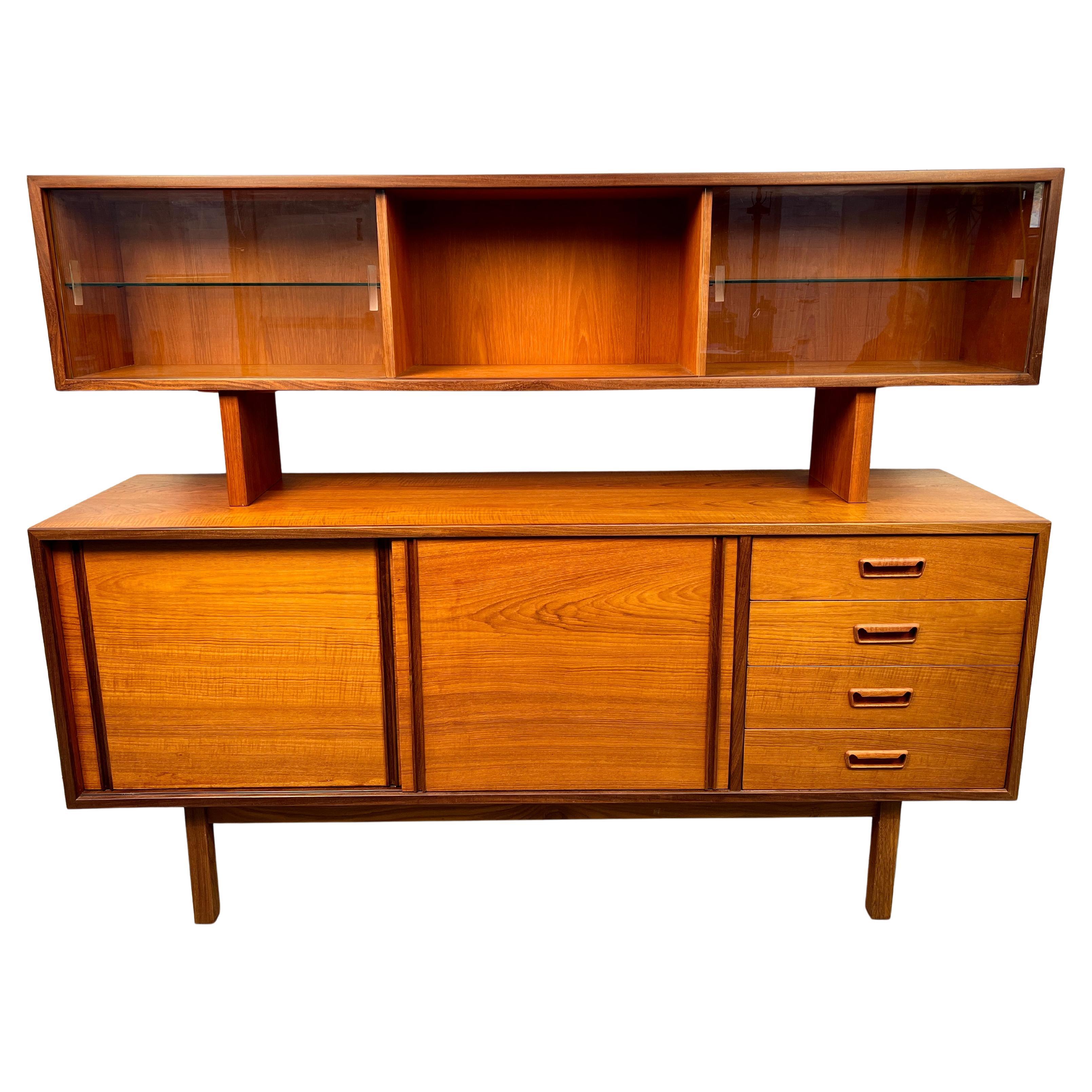 Mid-Century Modern Teak Sideboard with Topper By R. S. Associates