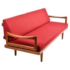 Mid-Century Modern Teak Sofa Daybed By Kindt-Larsen For Bahus, 1960, Norway