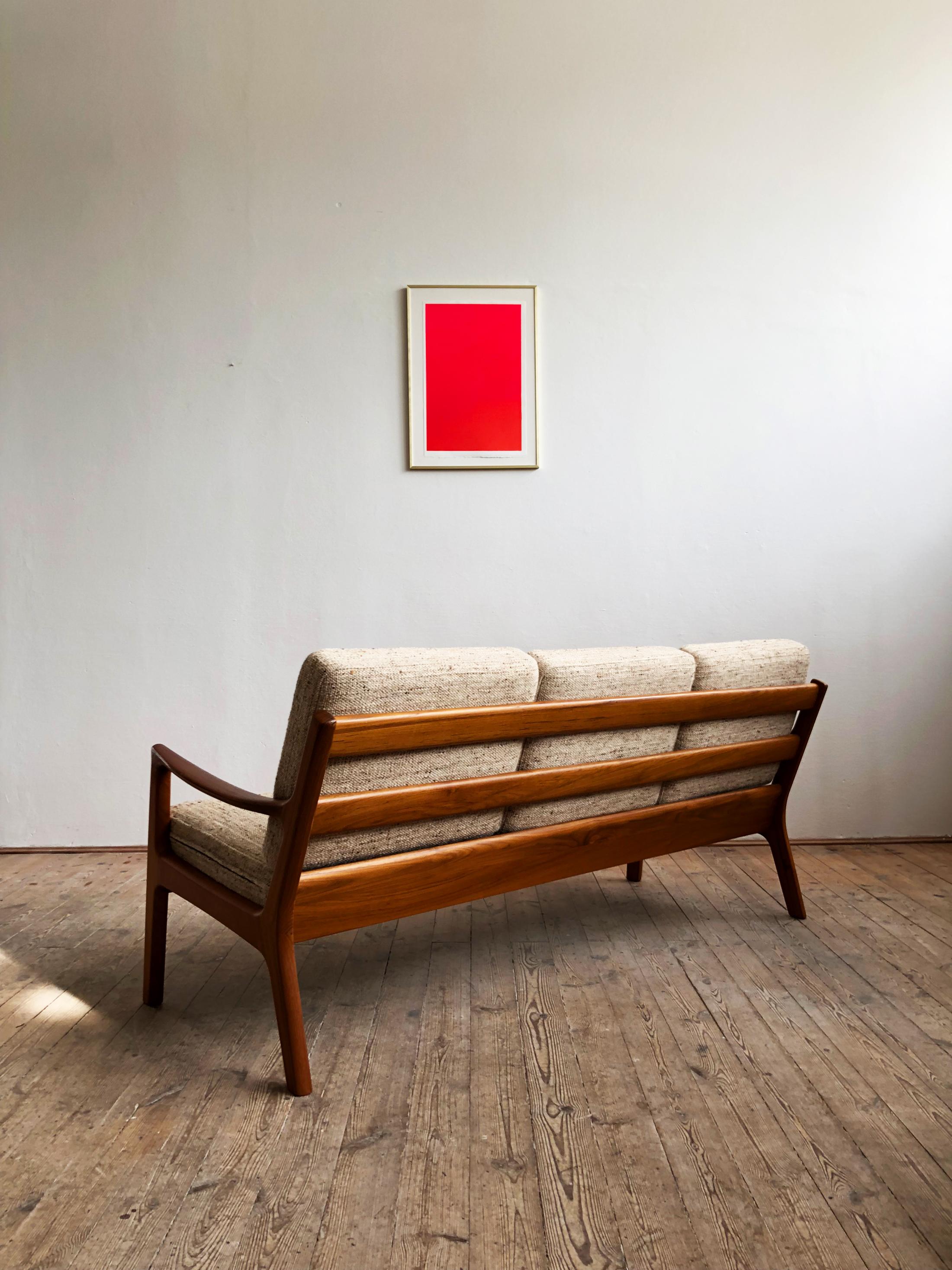 Mid-Century Modern Teak Sofa, Senator Series by Ole Wanscher for Cado In Good Condition In Munich, Bavaria