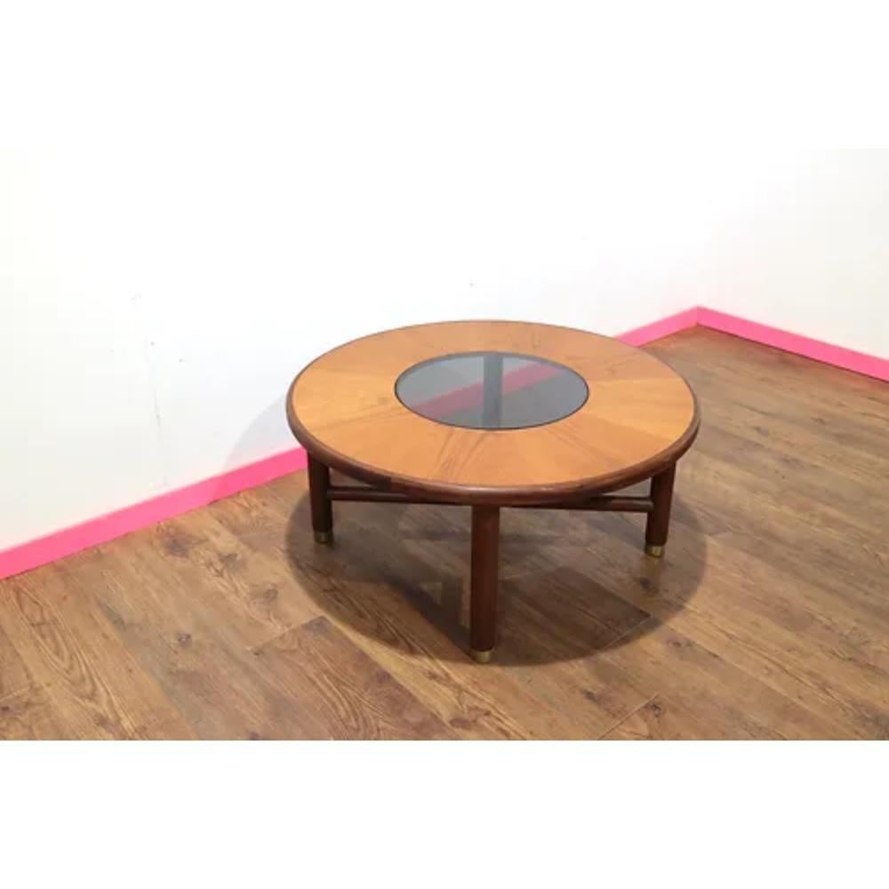 Mid Century Modern Teak Sunburst Coffee Table by Mcintosh 5