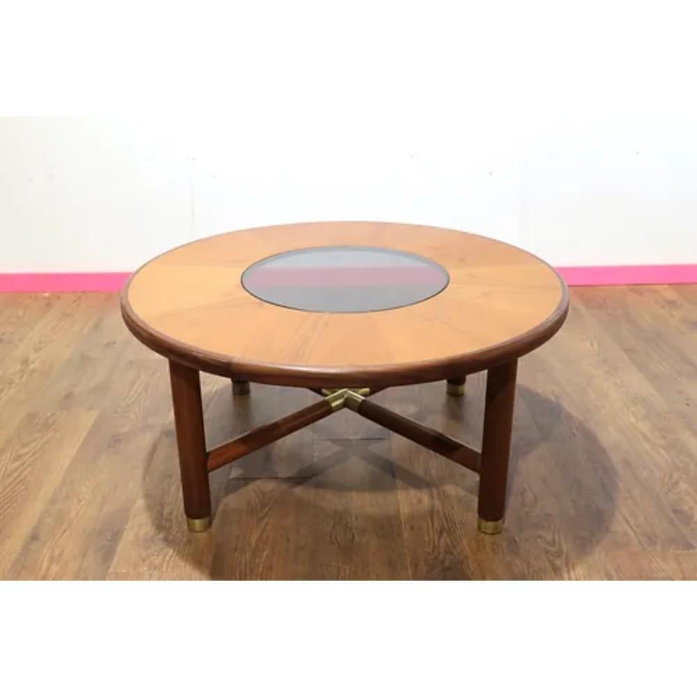 Mid Century Modern Teak Sunburst Coffee Table by Mcintosh 7