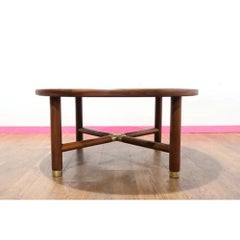 Mid Century Modern Teak Sunburst Coffee Table by Mcintosh