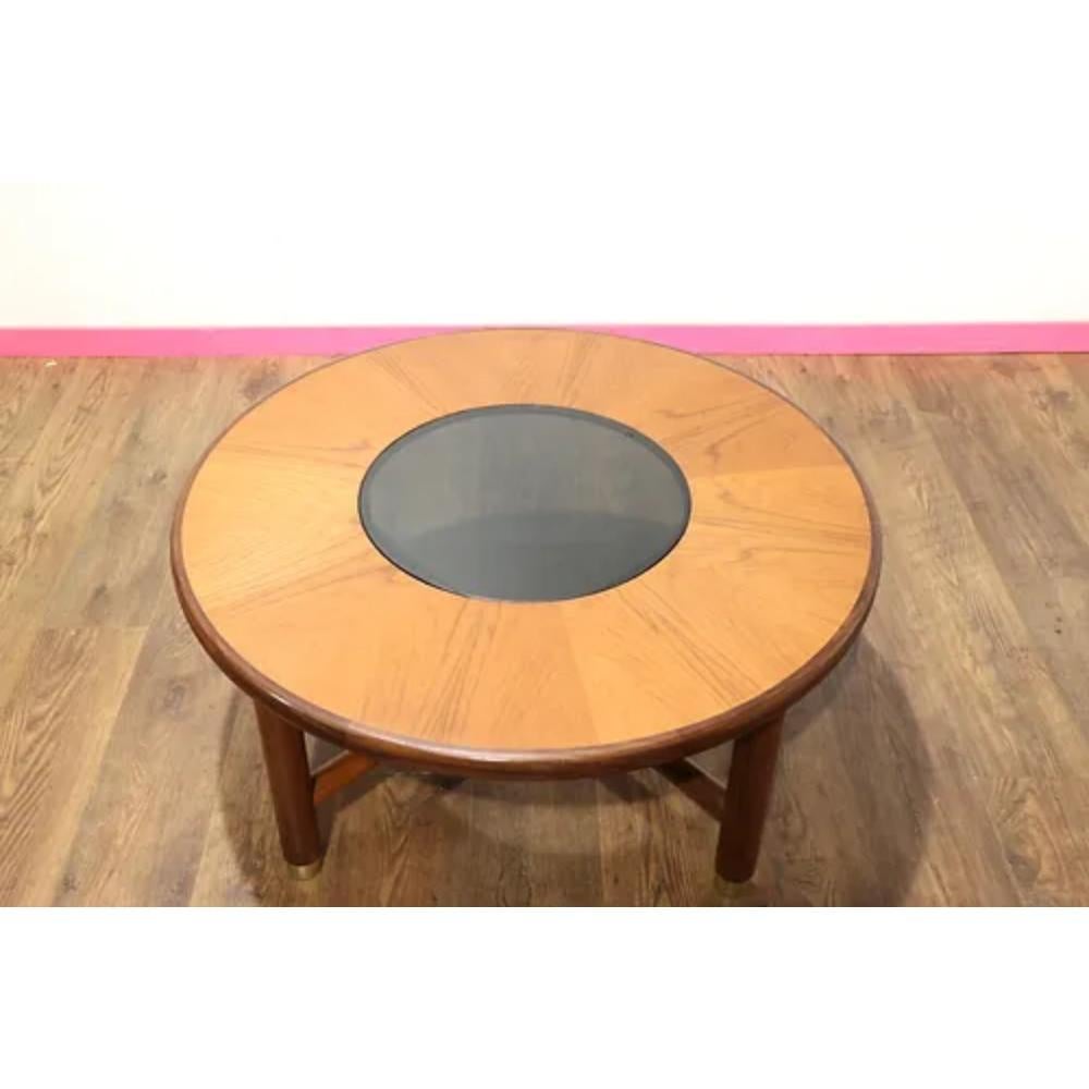Mid Century Modern Teak Sunburst Coffee Table by Mcintosh For Sale 2