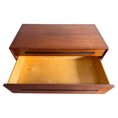 Mid Century Modern Teak Tall 5 drawer dresser by Westnofa Norway