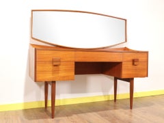 Mid-Century Modern Teak Vanity Desk by Kofod Larsen for G Plan Danish Style Desk