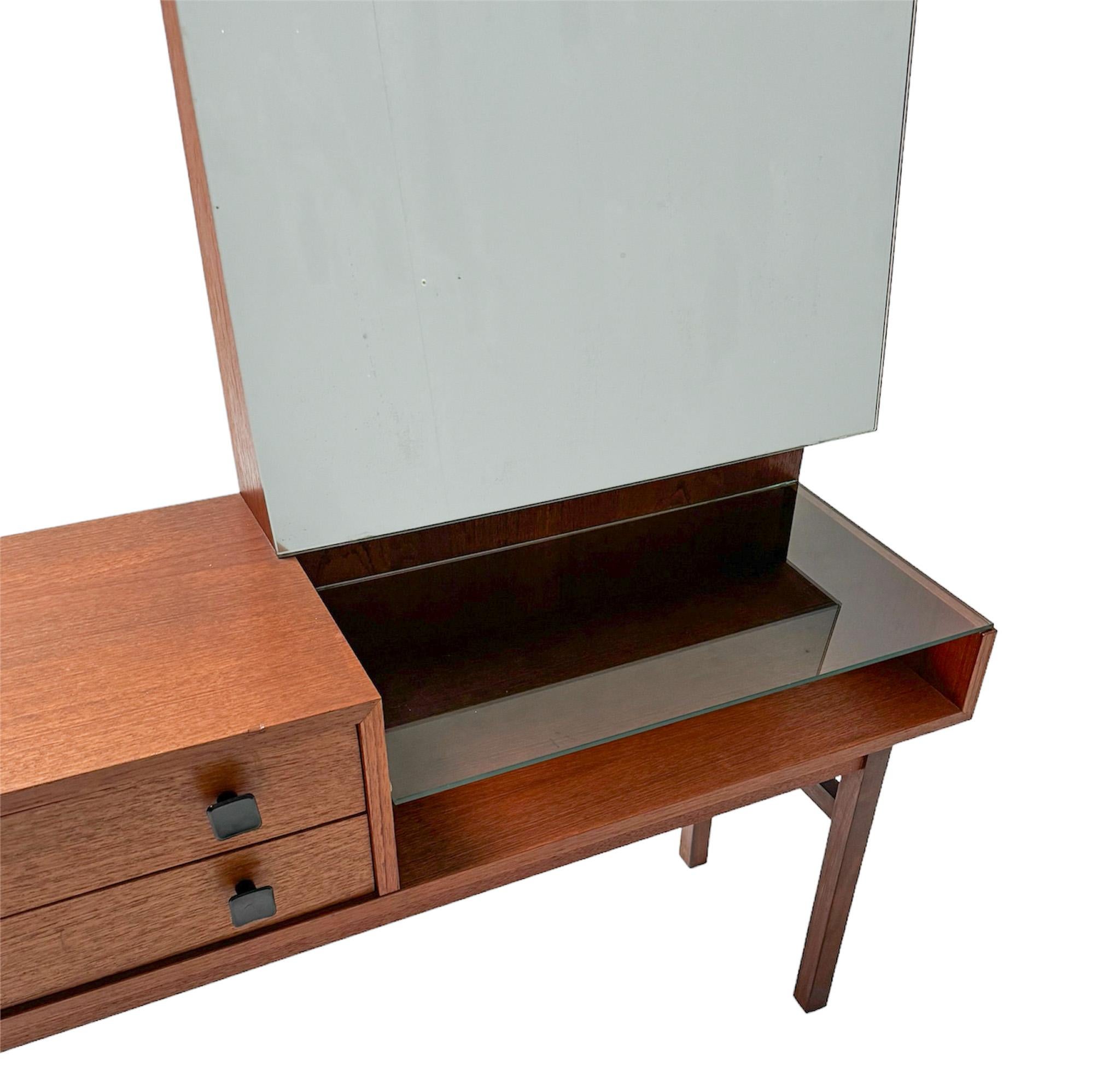 Late 20th Century Mid-Century Modern Teak Vanity or Dressing Table, 1970s