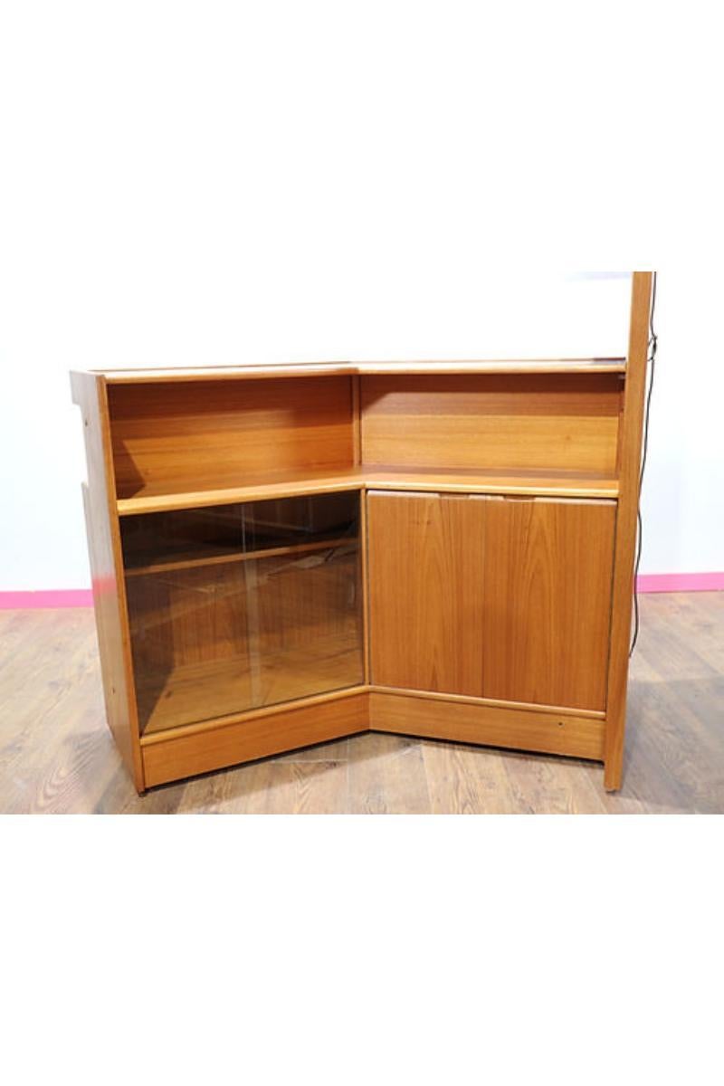 Mid Century Modern Teak Vinatge Free Standing Bar by Turnidge of London 8