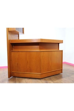 Mid Century Modern Teak Vinatge Free Standing Bar by Turnidge of London