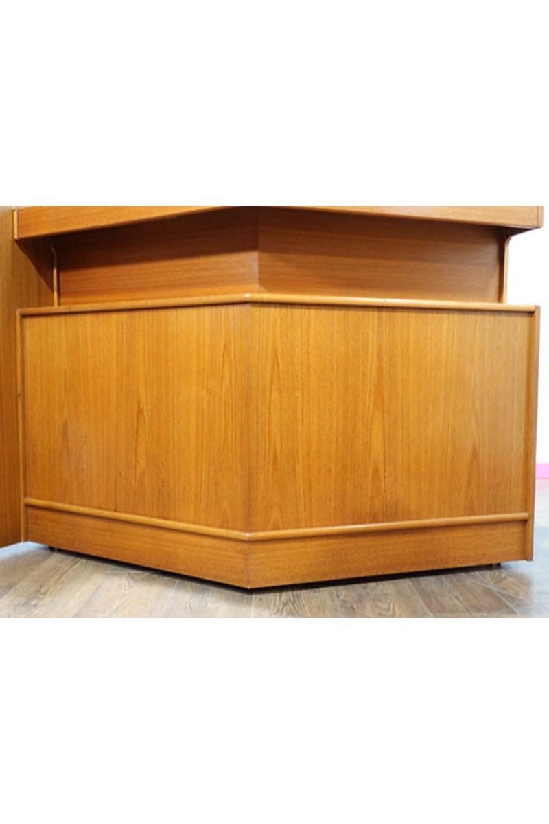 Wood Mid Century Modern Teak Vinatge Free Standing Bar by Turnidge of London