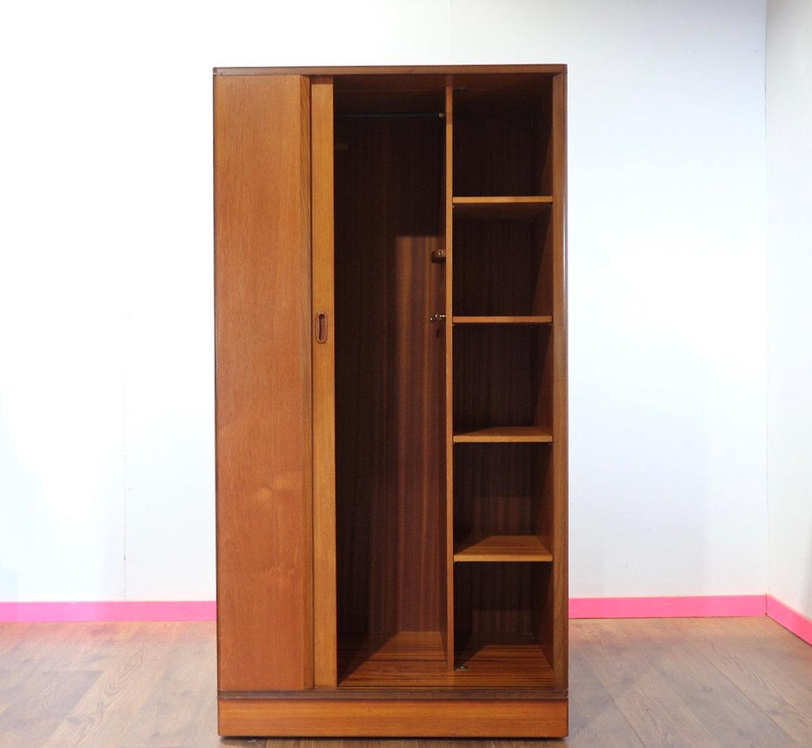 Mid Century Modern Teak Vintage Armoire Wardrobe by Austinsuite Danish Style 4