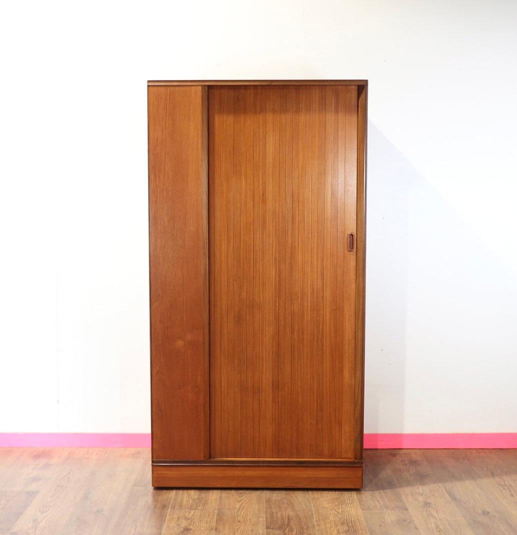 Mid-Century Modern Mid Century Modern Teak Vintage Armoire Wardrobe by Austinsuite Danish Style