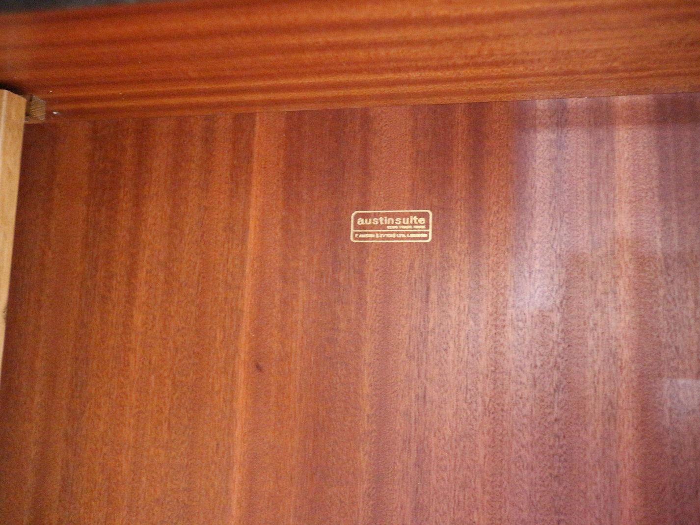 Mid Century Modern Teak Vintage Armoire Wardrobe by Austinsuite Danish Style 2