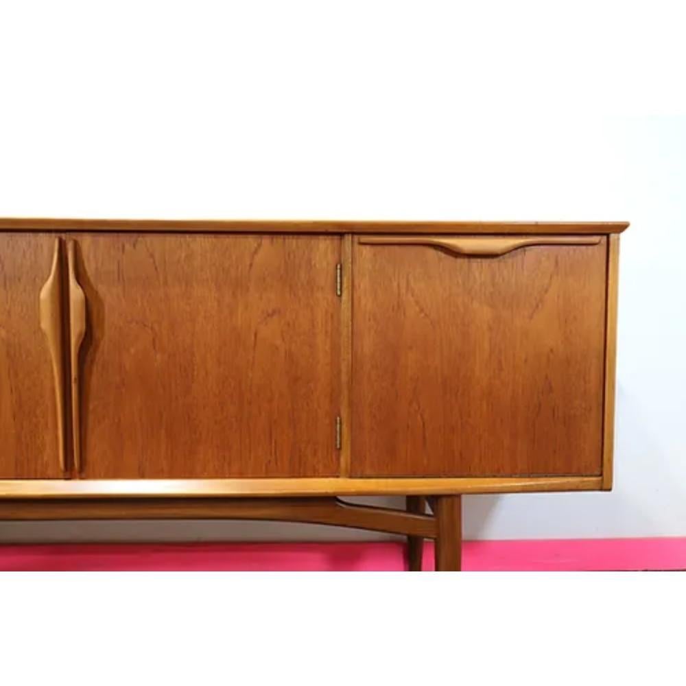 Mid Century Modern Teak Vintage Danish Style Sideboard Credenza by Jentique For Sale 4