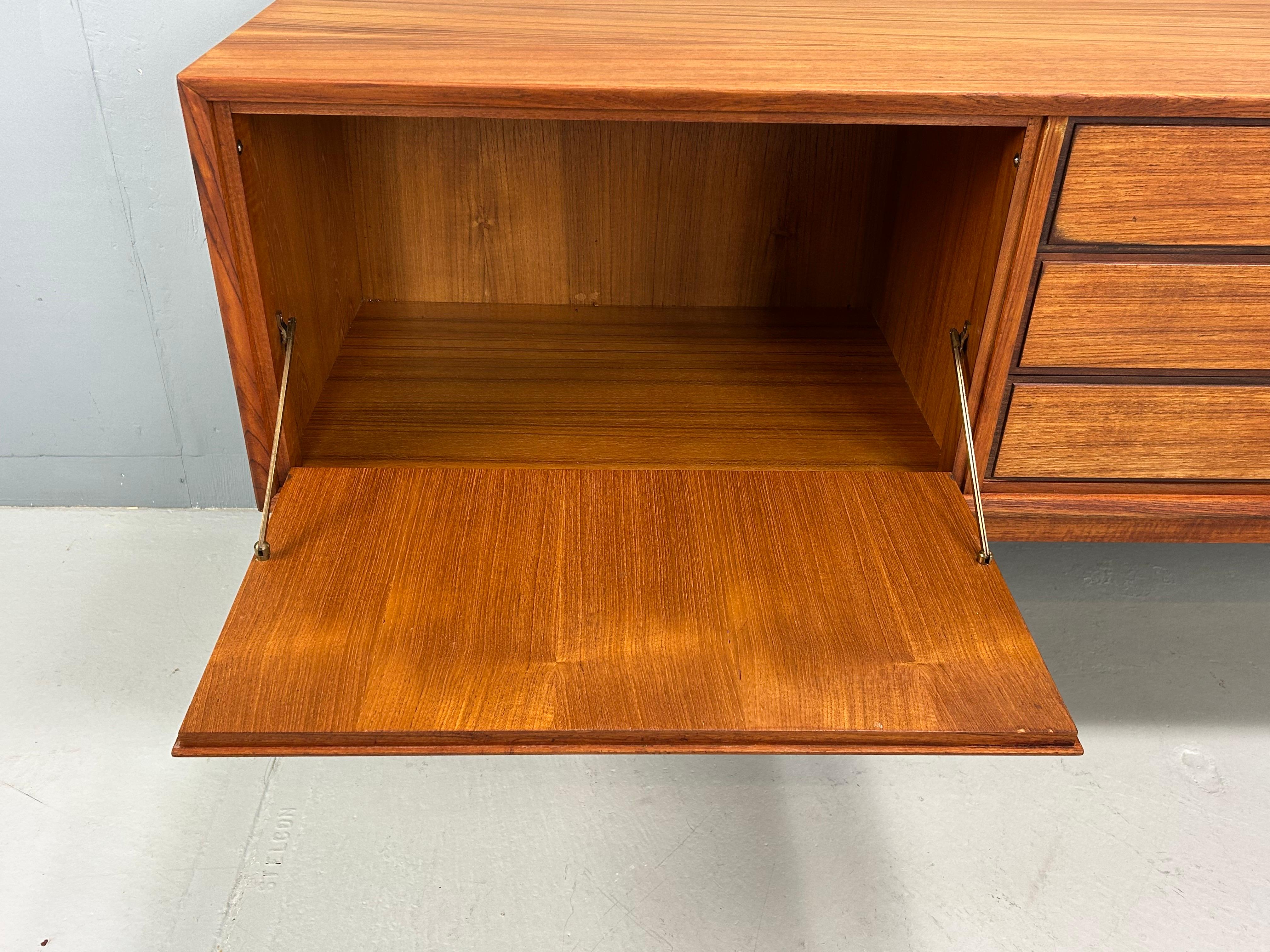 Danish Mid- Century Modern Teak Vintage Sideboard 1960s, Denmark