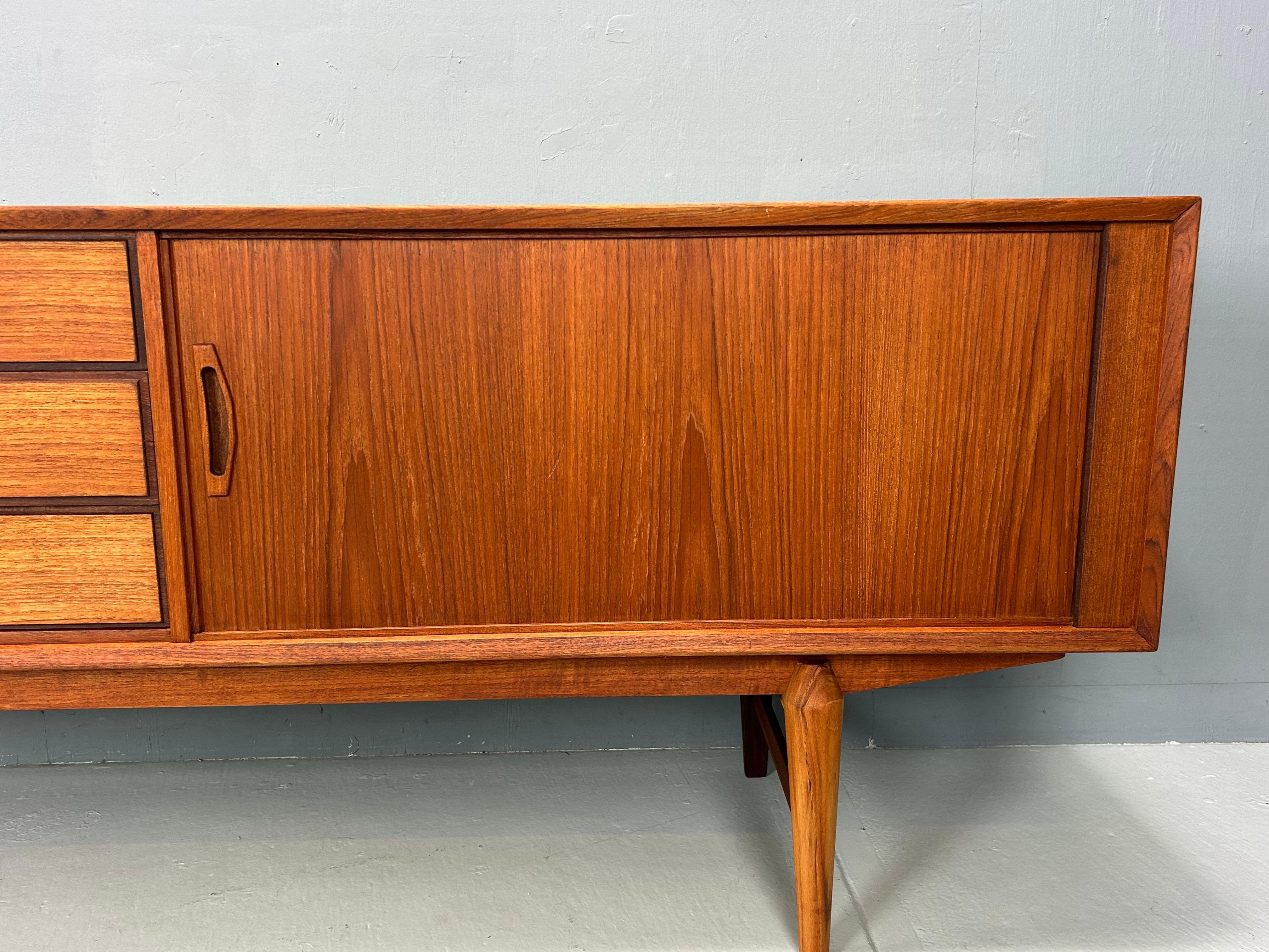 Mid-20th Century Mid- Century Modern Teak Vintage Sideboard 1960s, Denmark