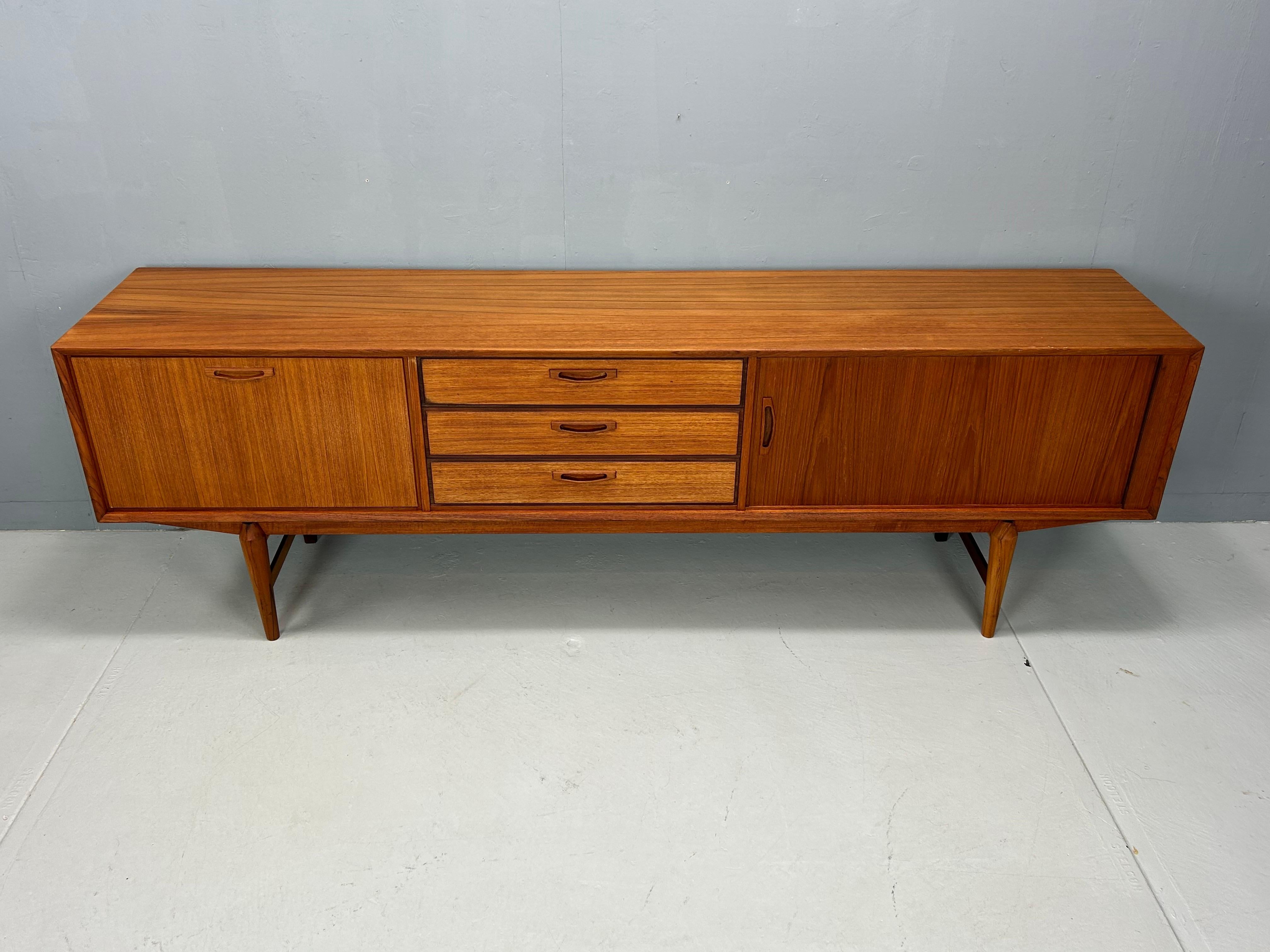 Mid- Century Modern Teak Vintage Sideboard 1960s, Denmark 2