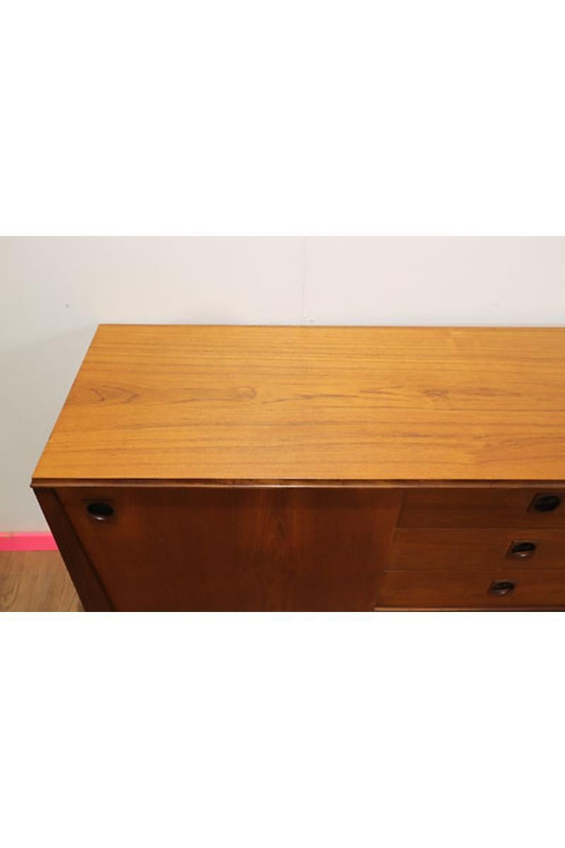 Wood MId Century Modern Teak Vintage Sideboard Credenza by Elliots of Newbury
