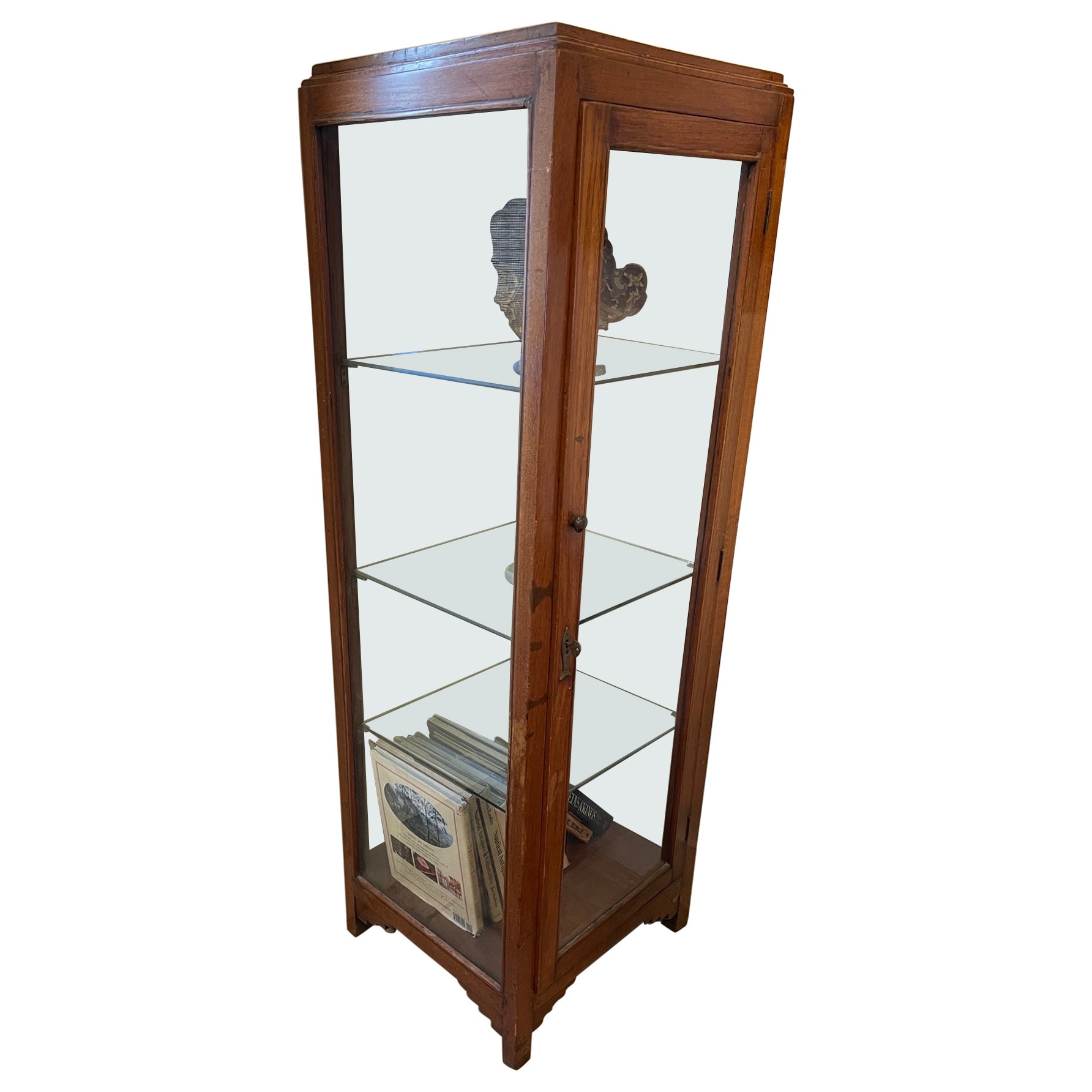 Mid-Century Modern Teak Vitrine Display Cabinet