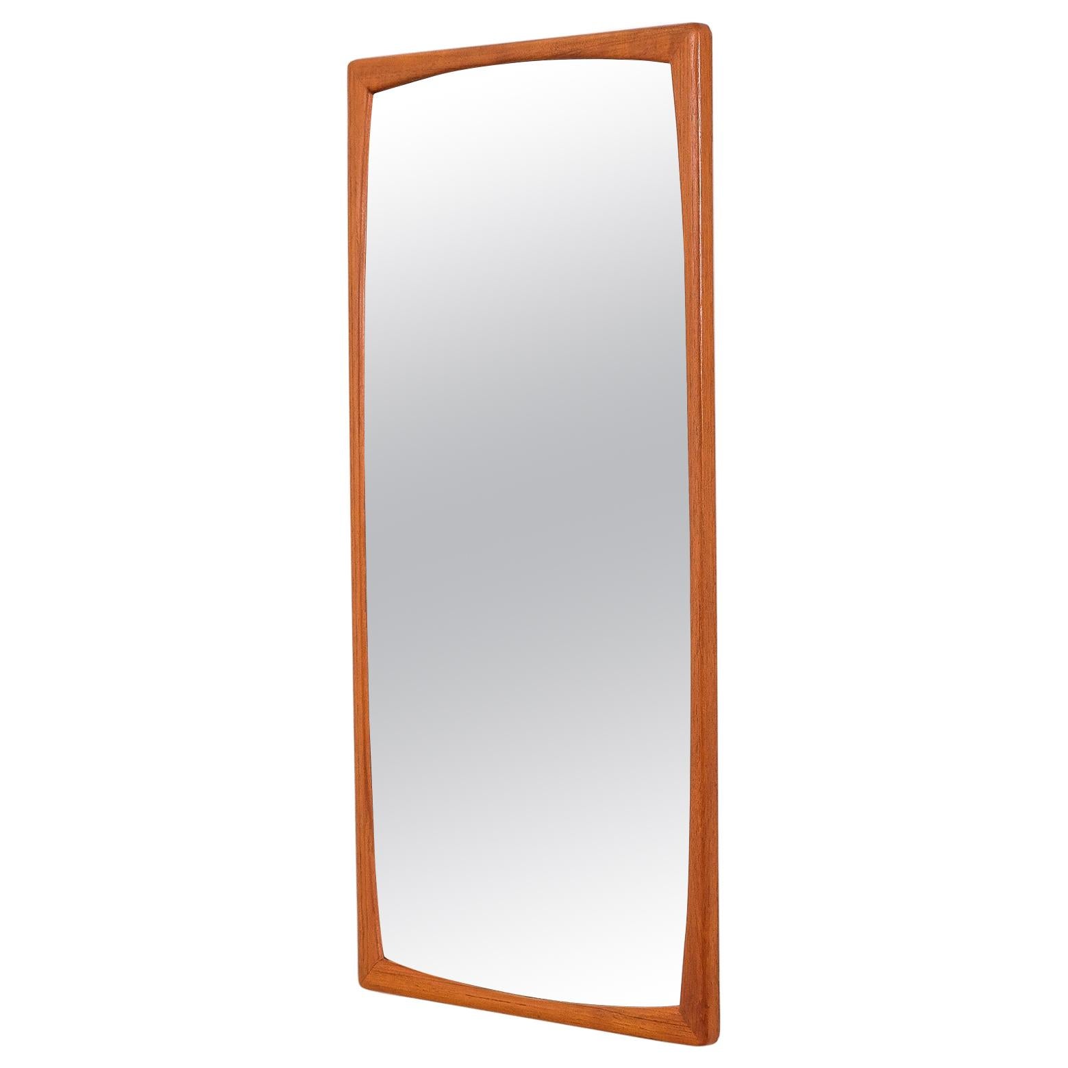 Mid-Century Modern Teak Wall Mirror by Fröseke AB Nybrofabriken, 1950s