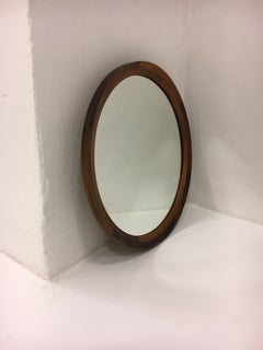 Mid-Century Modern Teak Wall Mirror, Denmark, 1950s