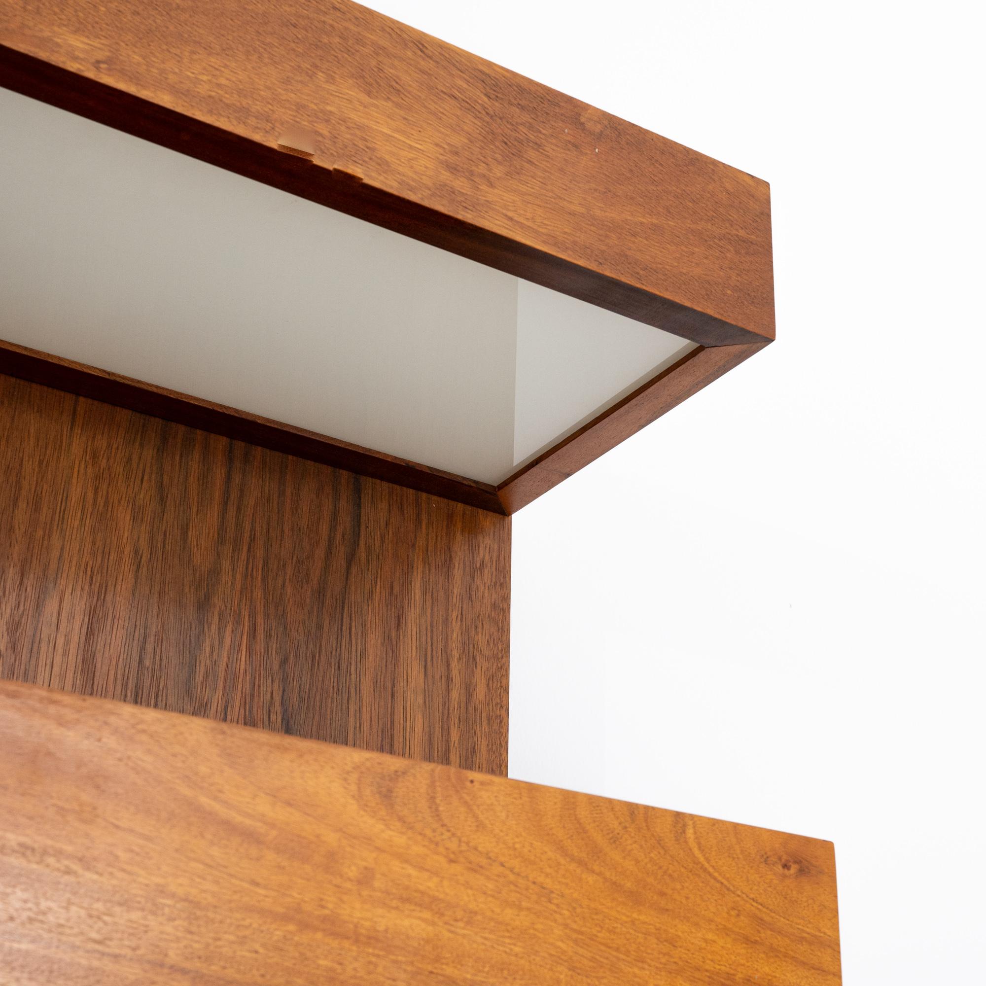 Mid-Century Modern Teak Wall Unit from Central Europe 5