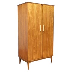 Mid Century Modern Teak Wardrobe Armoire by Alfred Cox Danish Style Bedroom