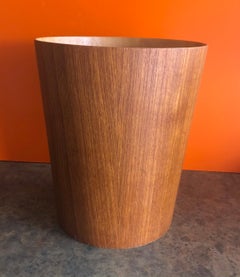 Mid-Century Modern Teak Waste Basket by Martin Aberg for Servex Rainbow