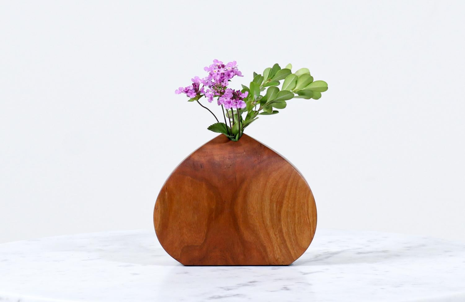 American Mid-Century Modern Teak Weedpot Vase