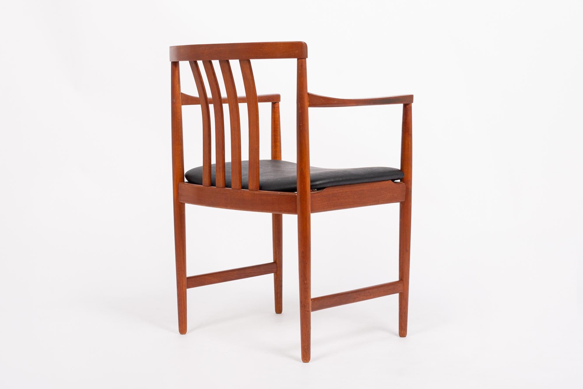 20th Century Mid Century Modern Teak Wood Arm Chair by Westnofa