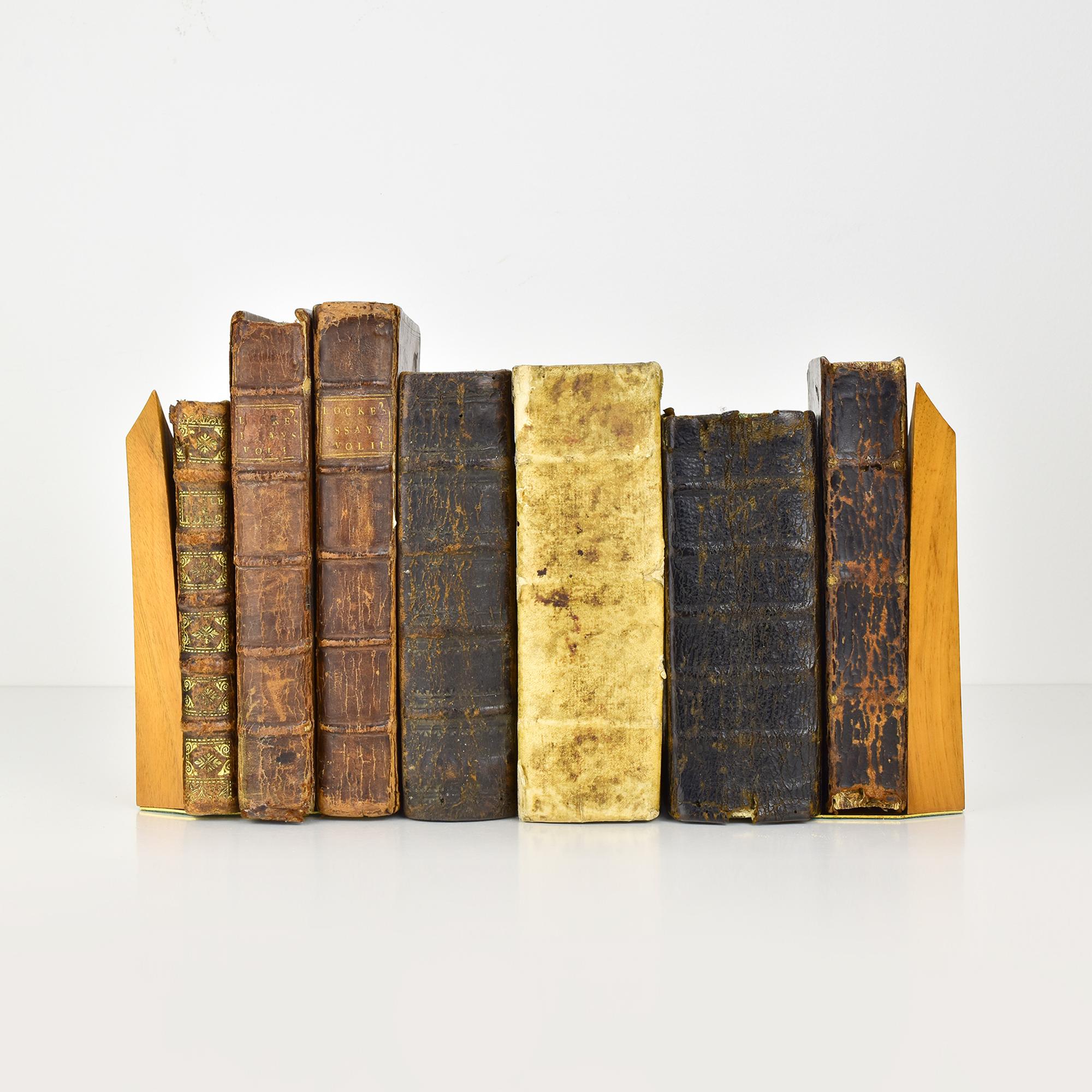 20th Century Mid-Century Modern Teak Wood Bookends, Danish Abstract Brutalist Design For Sale