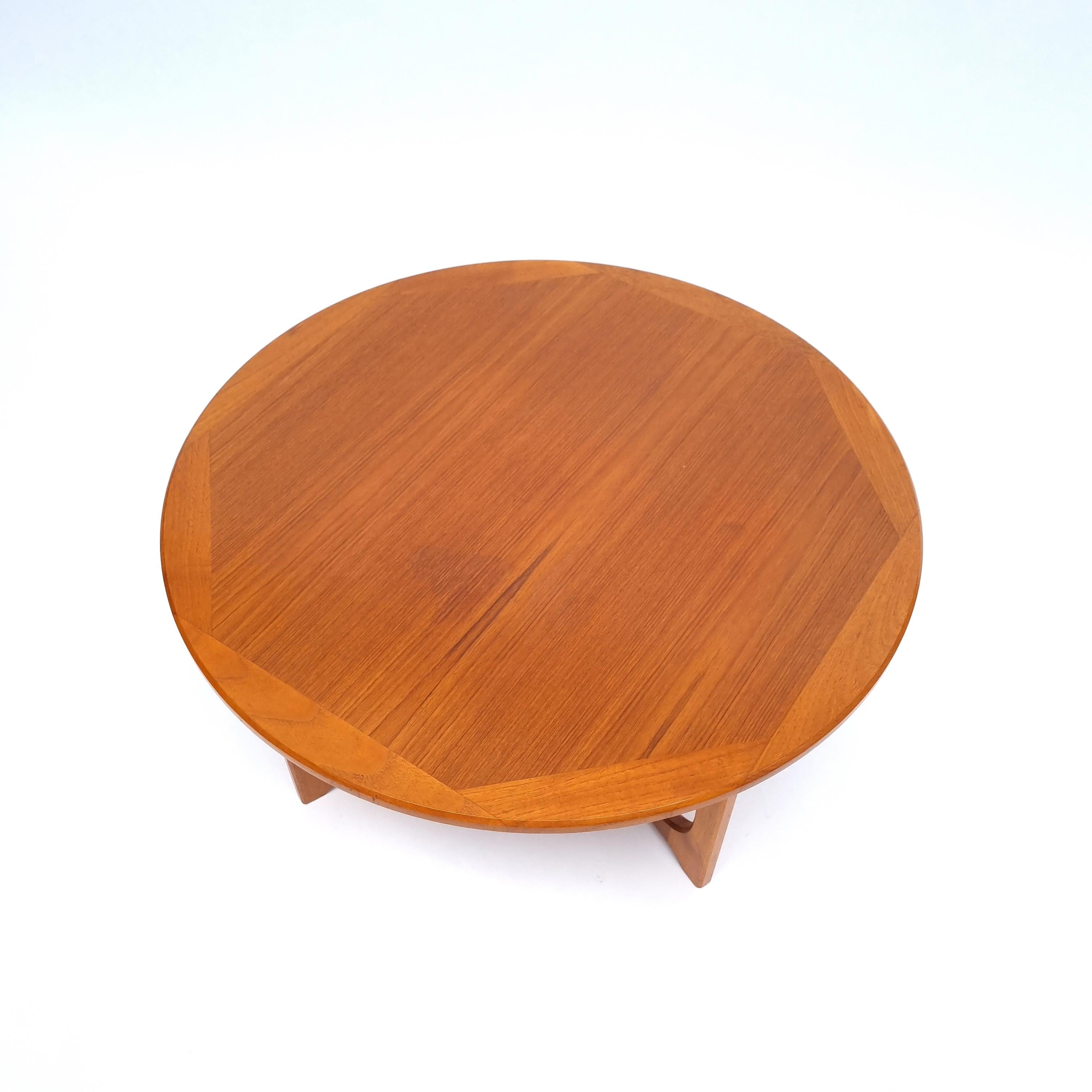 70s wood coffee table