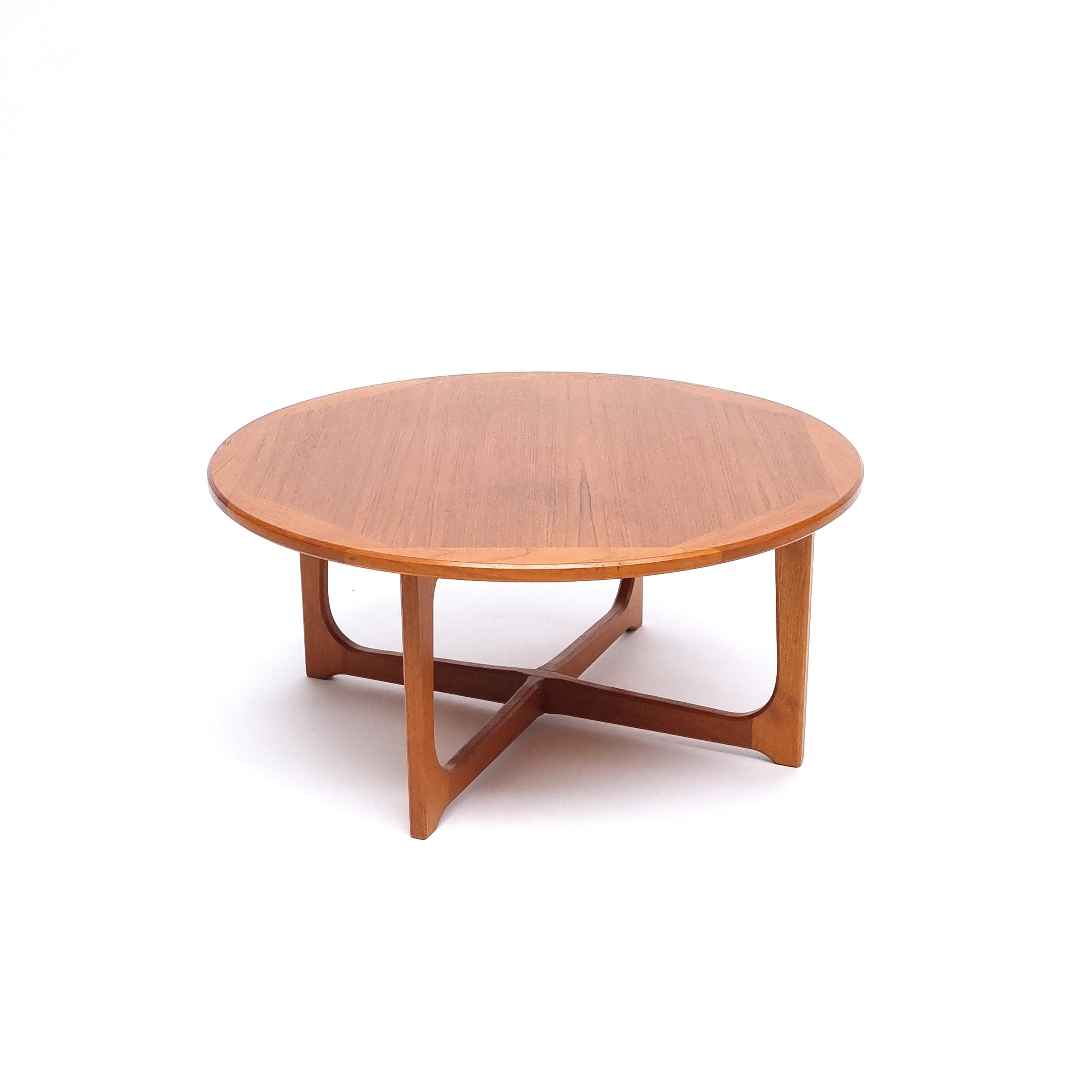 1970s wood coffee table
