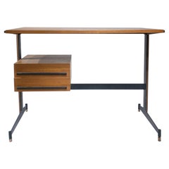 Mid-Century Modern Teak Wood Desk, Italy, 1950
