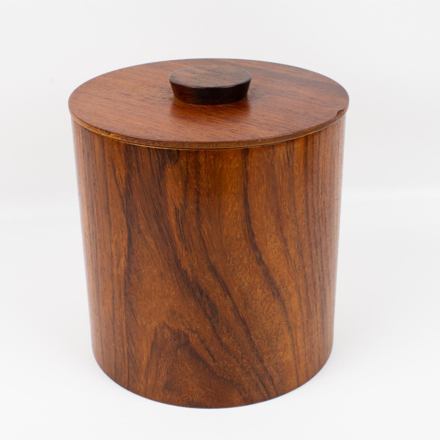 Mid-Century Modern Teak Wood Kitchen Canister Boxes, Set of 4 Pc 5