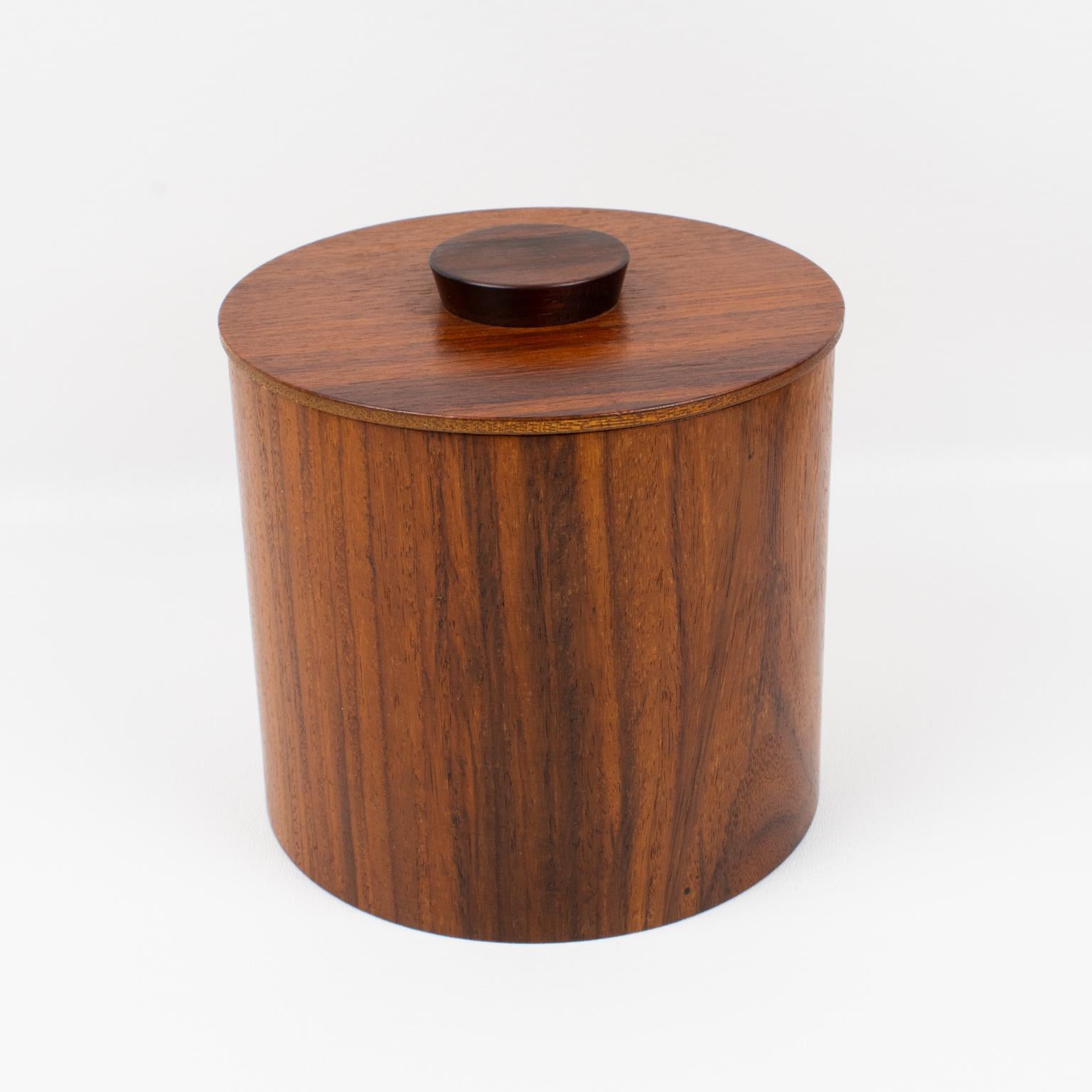 Mid-Century Modern Teak Wood Kitchen Canister Boxes, Set of 4 Pc 6