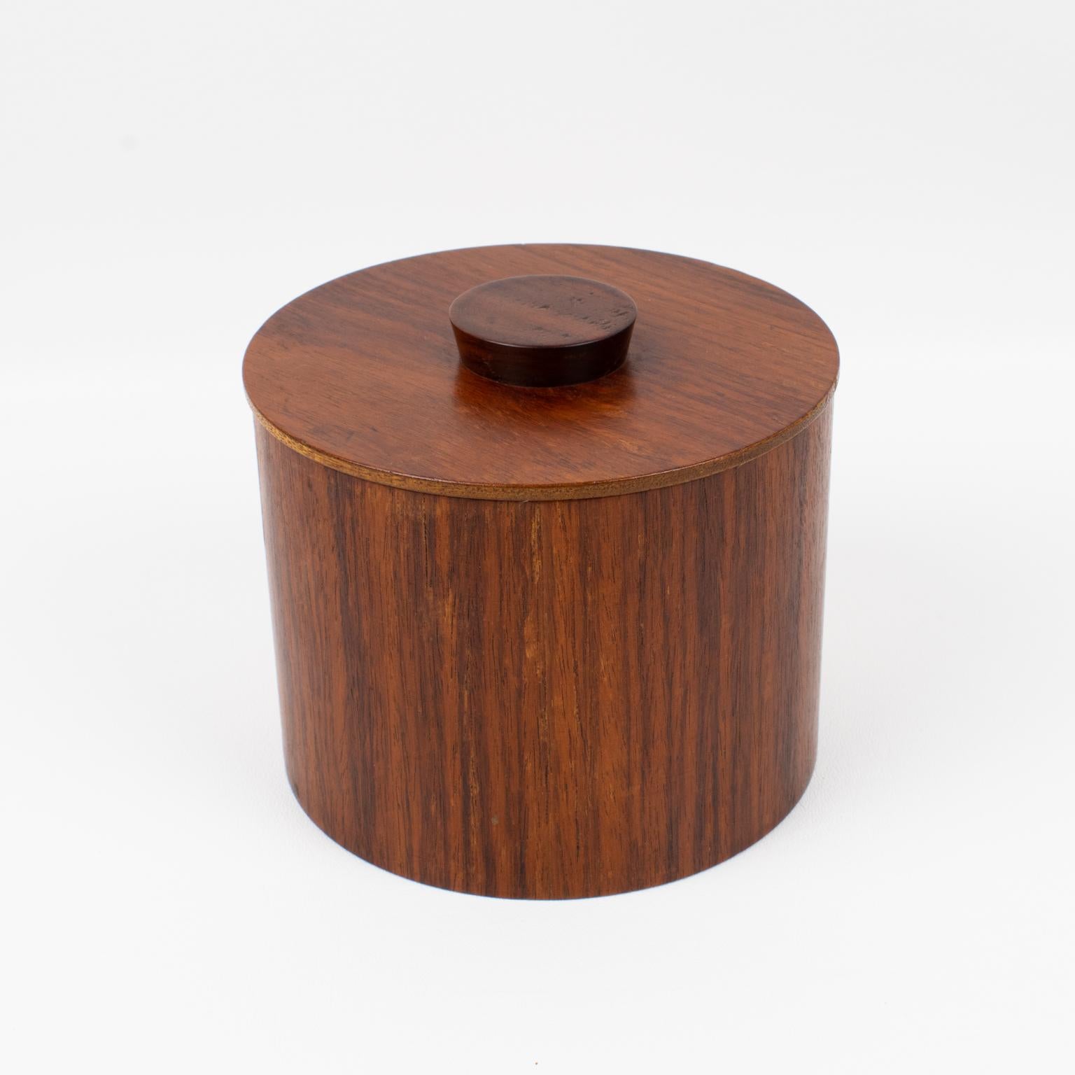 Mid-Century Modern Teak Wood Kitchen Canister Boxes, Set of 4 Pc 7