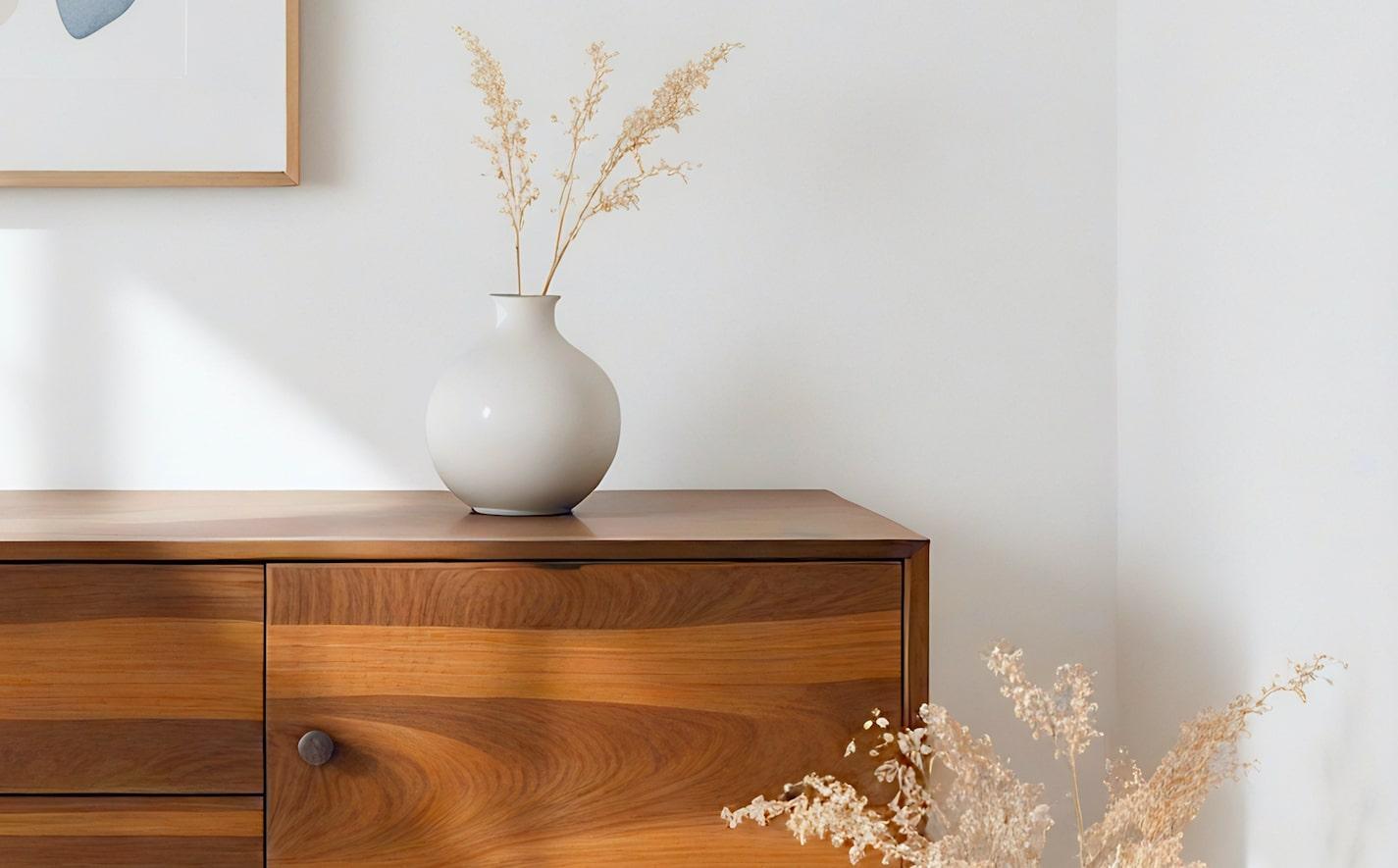 Mid-Century Modern Teak Wood Media Credenza/ Media Console by Artisanal In New Condition For Sale In New York, NY