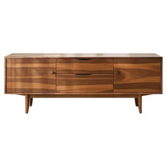 Mid-Century Modern Teak Wood Media Credenza/ Media Console by Artisanal