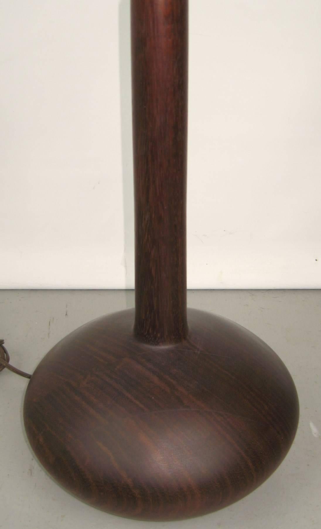 Danish  Mid-Century Modern Teak wood Table Lamp, 1960s For Sale