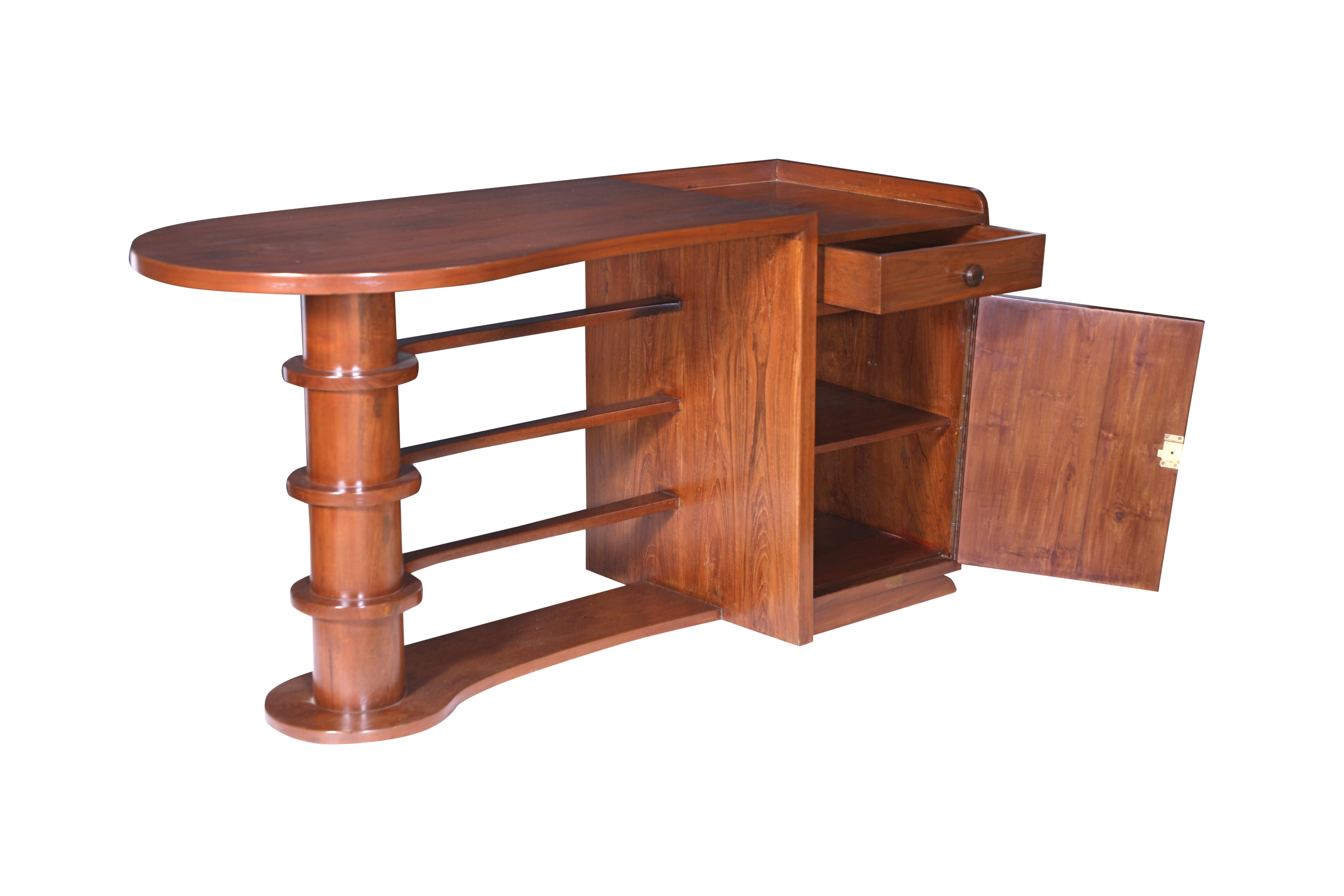 20th Century Mid-Century Modern Teak Writing Desk or Console Table For Sale