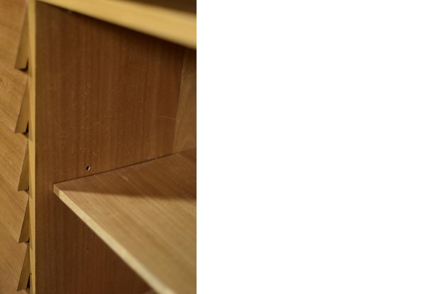 Mid-Century Modern Teak&Beech Sideboard Model Forum by Gillis Lundgren for Ikea For Sale 4