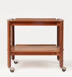 Carrello da bar in legno di teak della metà del secolo scorso - Cees Braakman Model PT10