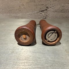 Mid-Century Modern Teakwood Salt and Pepper Shaker Set Laurids Lonborg Denmark